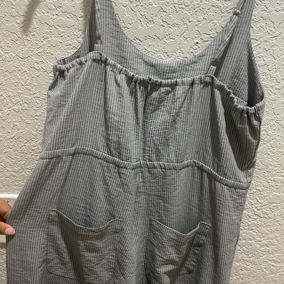 Bridge & Burn Otto Seersucker Jumpsuit - Picture 7 of 7